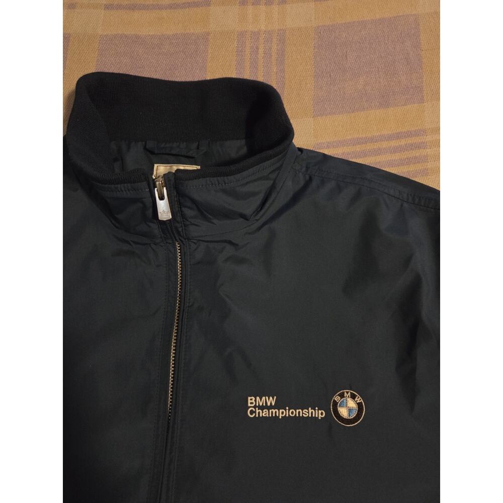 Peter Millar BMW Championship Jacket Medium Blue Full Zip Golf Cotton Coat
